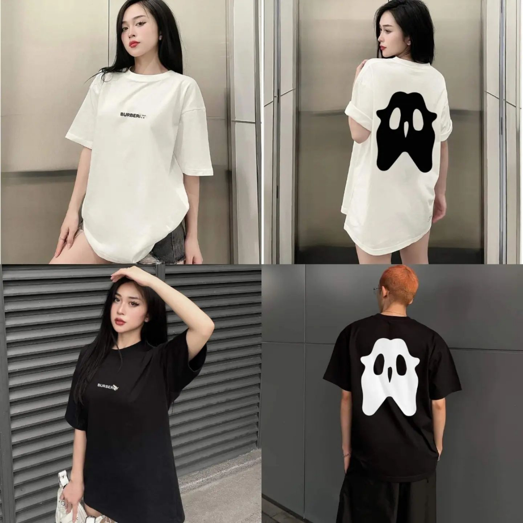 Áo Thun Burberry Ghost Nam Nữ Unisex chất cotton thoáng mát dày dặn 918 Ofus