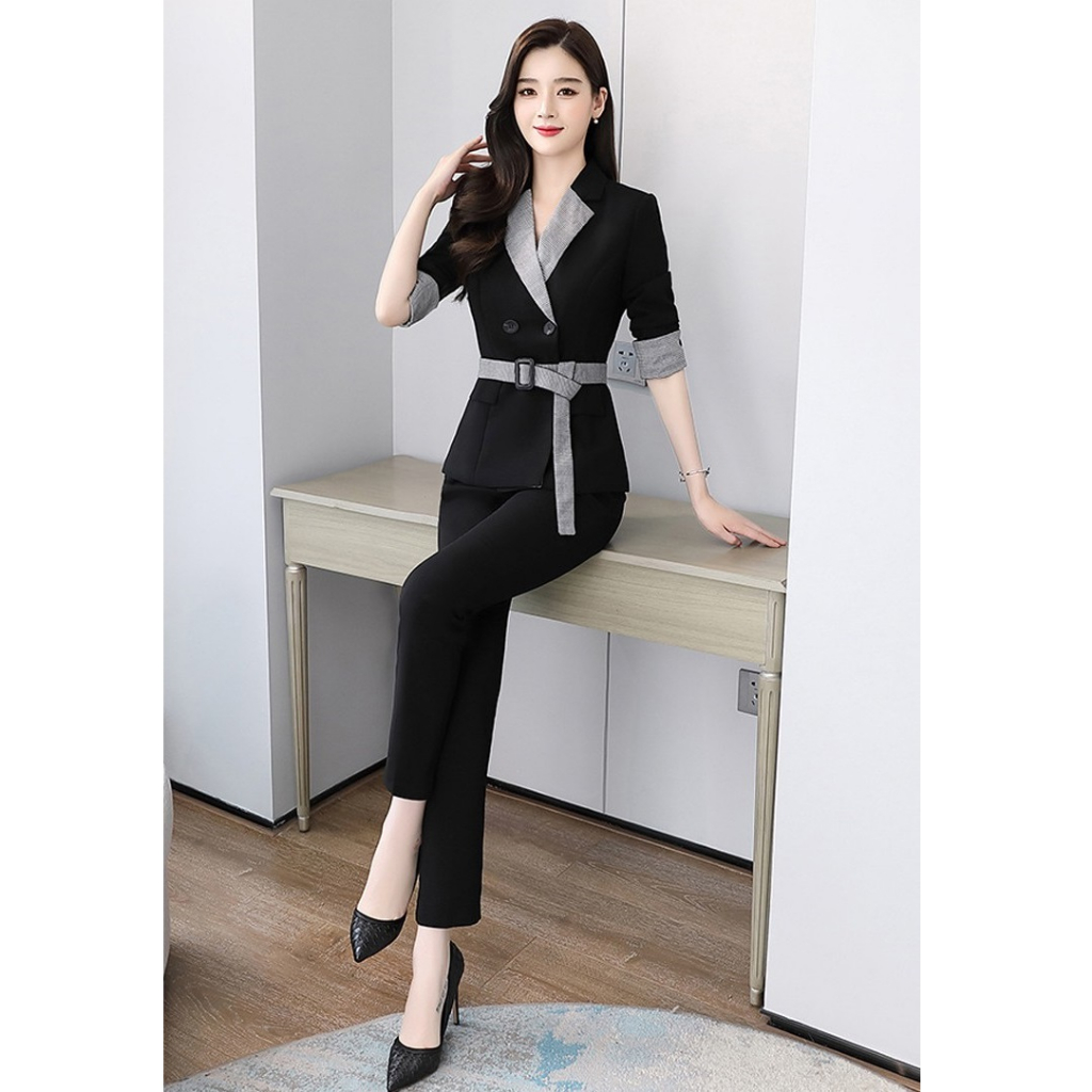 HÀNG NHẬP - SET VEST NỮ ÁO KHOÁC VEST VÀ QUẦN DÀI 3396
