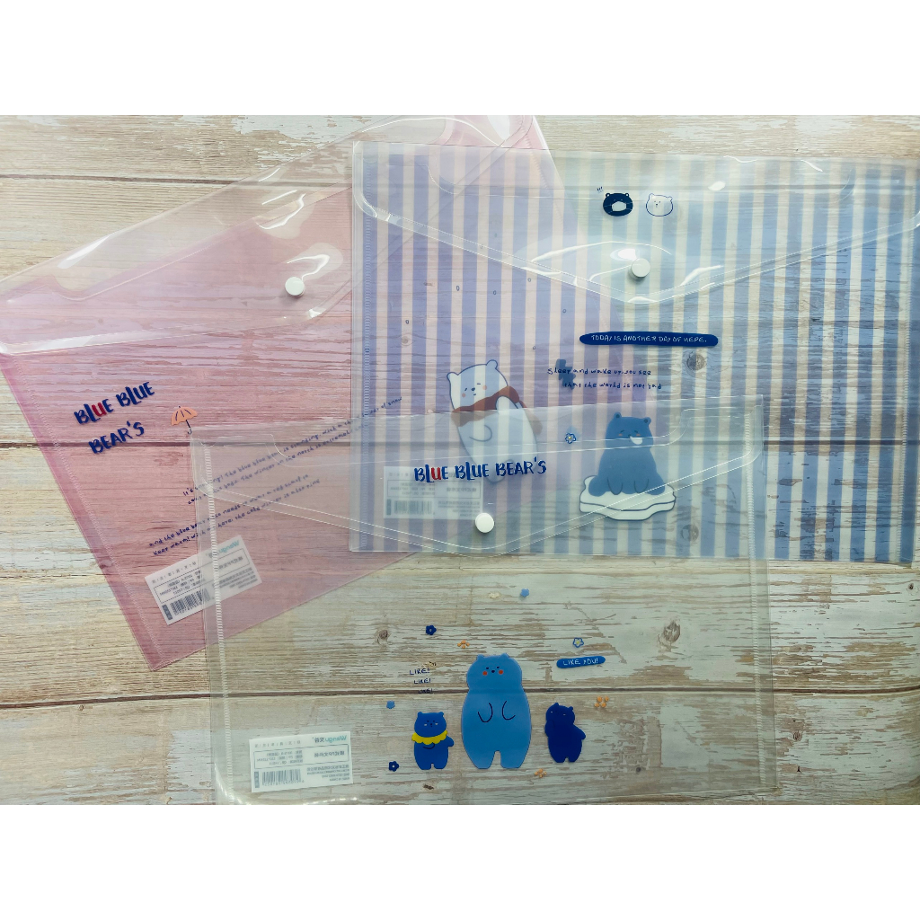 Bìa Nút Nằm Ngang Gấu Dâu Khổ A4, Bìa Nút Hoạt Hình Sanrio, Bìa Đựng Hồ Sơ, Túi Đựng Tài Liệu Nút Bấm