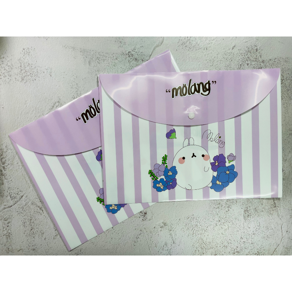 Bìa Nút Nằm Ngang Gấu Dâu Khổ A4, Bìa Nút Hoạt Hình Sanrio, Bìa Đựng Hồ Sơ, Túi Đựng Tài Liệu Nút Bấm