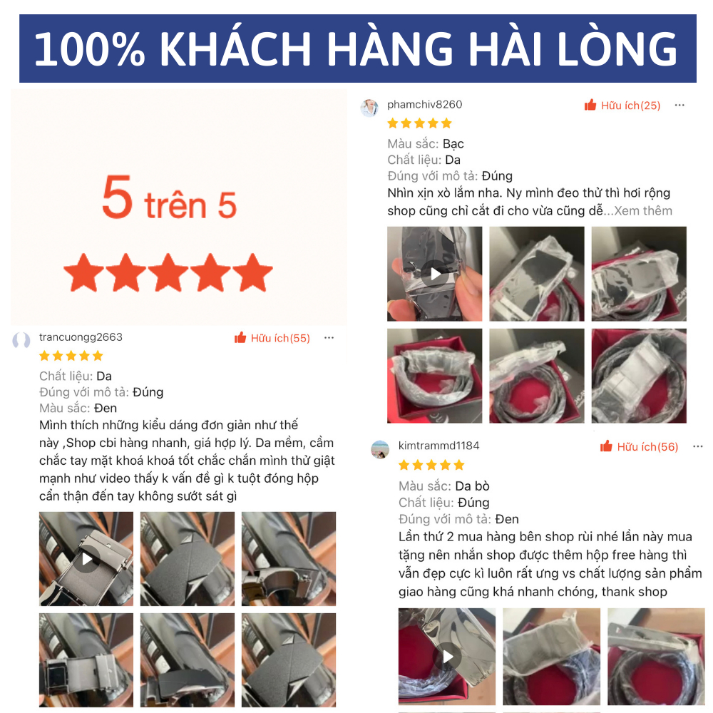 Thắt lưng nam dây nịt nam cao cấp, dây lưng nam da bò thật dây nịch khoá tự động PADAS