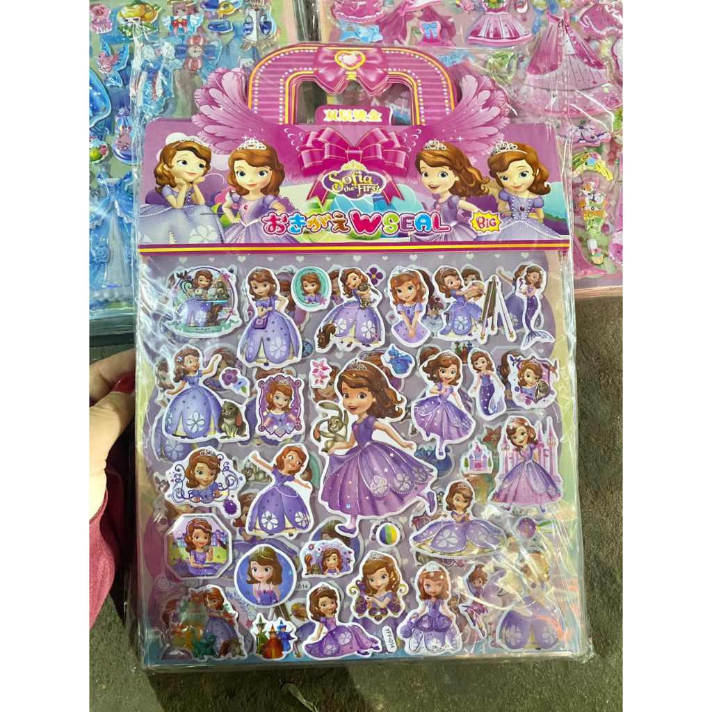 Sticker Hình Dán Nổi Siêu Nhân, Công Chúa 3D 5D Siêu Đẹp