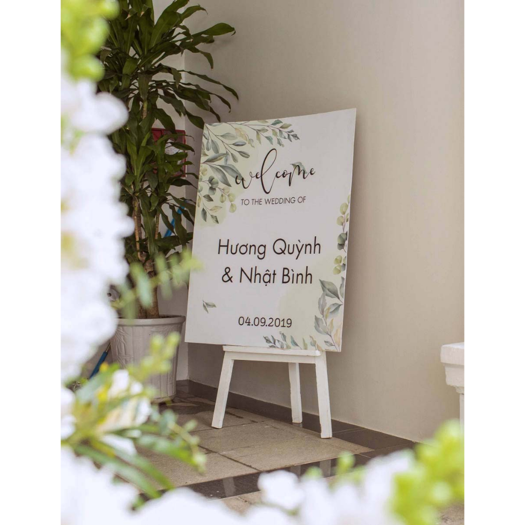Bảng Welcome Cưới - Tên Cô Dâu - Chú Rể, Bảng Vu Quy, Bảng Đính Hôn, Kí Tên - Trang Trí Sảnh, Tiệc Cưới