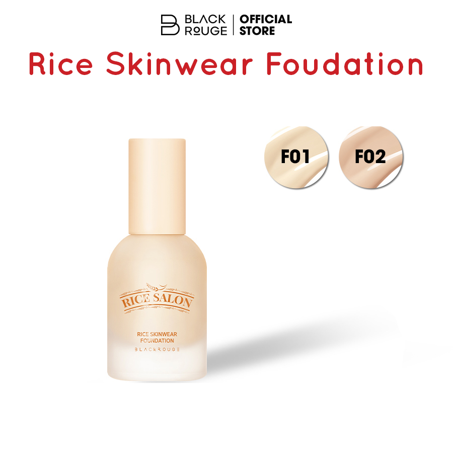 Kem nền Black Rouge Rice Skinwear Foundation 166.5g