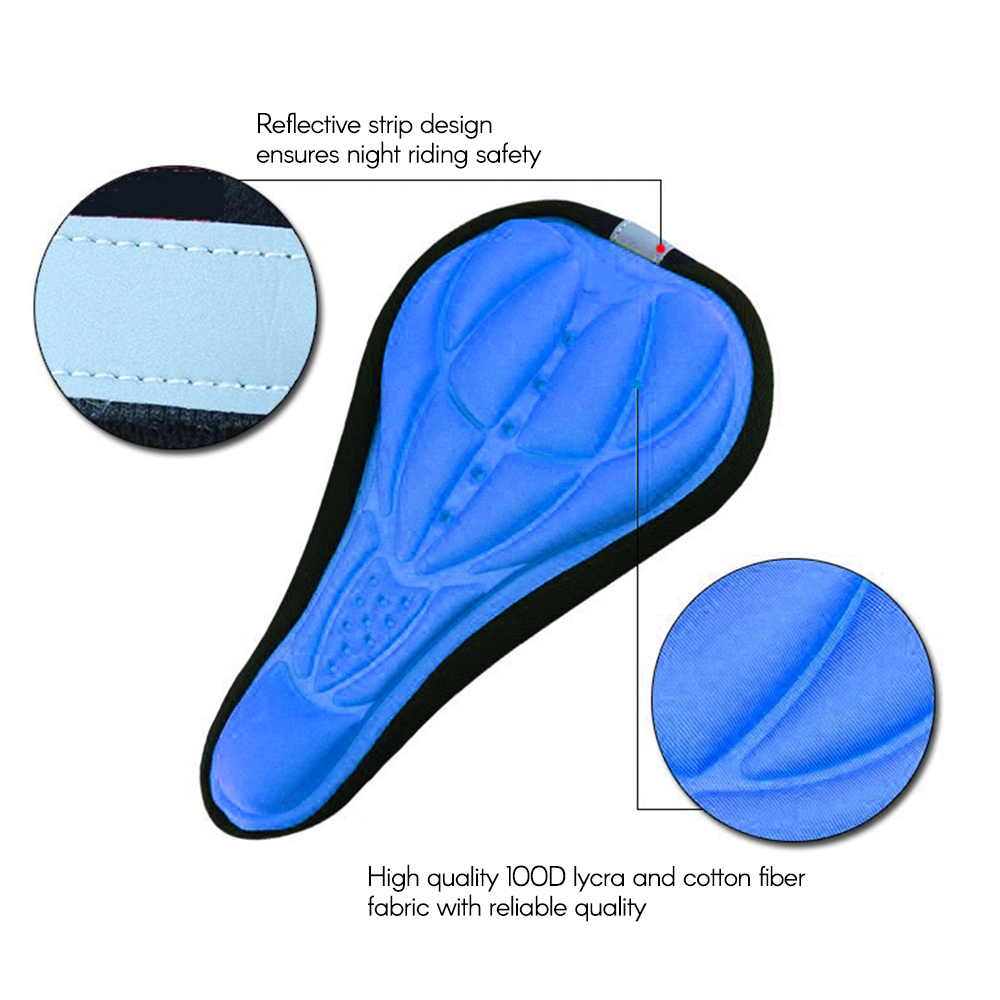 Đệm Lót Yên Xe Đạp Dày Dặn Siêu Êm, Thoáng Khí,Miếng Bọc Yên Xe Đạp Chất Lượng Cao,Đệm bọc yên xe đạp thể thao 3D