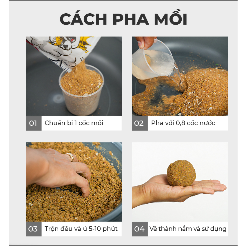 Mồi Câu GUF Gấu Vương - Chép
