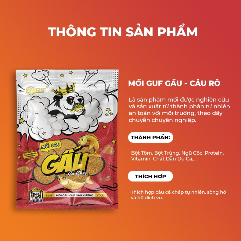 Mồi Câu GUF Gấu Vương - Chép