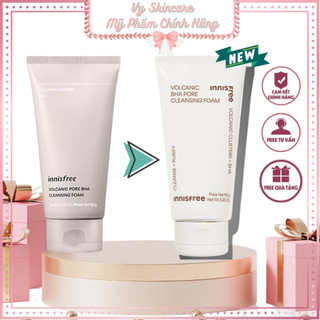 (Mẫu mới) Sữa rửa mặt tro núi lửa Innisfree Jeju Volcanic Pore Cleansing Foam 150ml