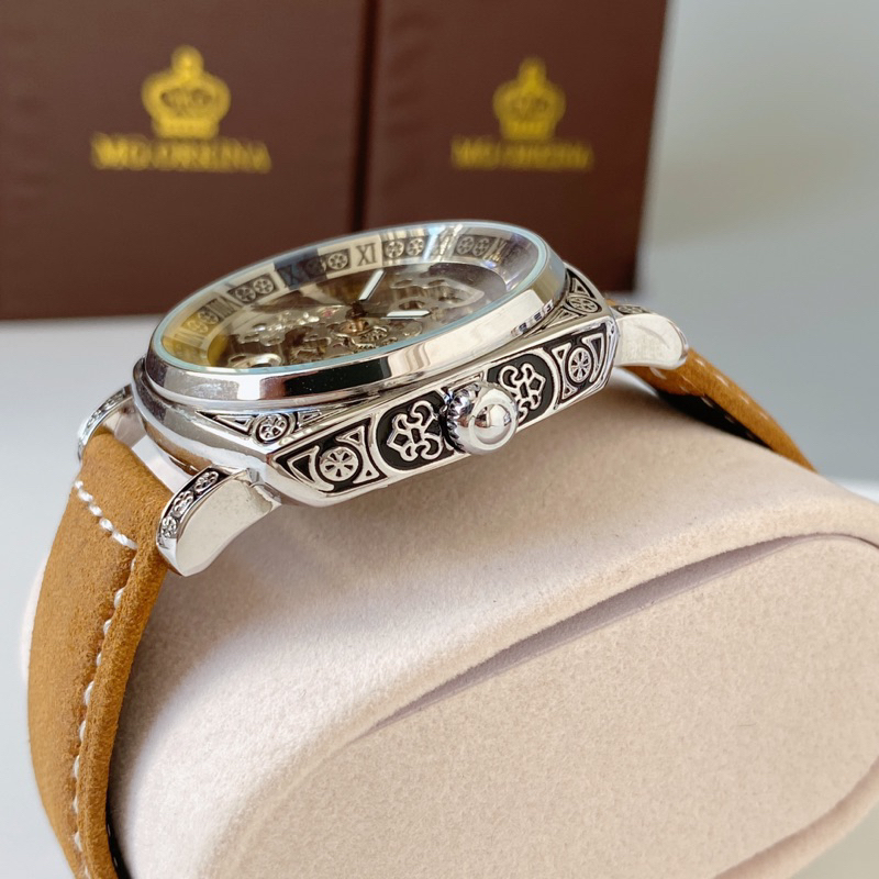 Đồng hồ nam MOHDNE cơ tự động không cần dùng pin, thiết kế trẻ trung sang trọng, toàn thân máy được làm từ thép không gỉ