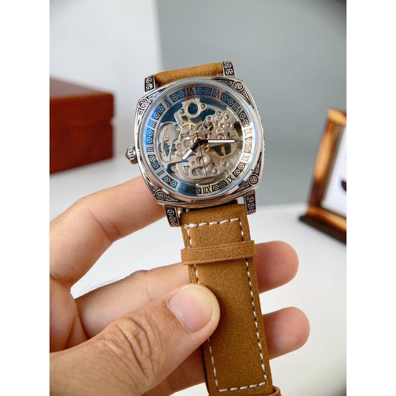 Đồng hồ nam MOHDNE cơ tự động không cần dùng pin, thiết kế trẻ trung sang trọng, toàn thân máy được làm từ thép không gỉ