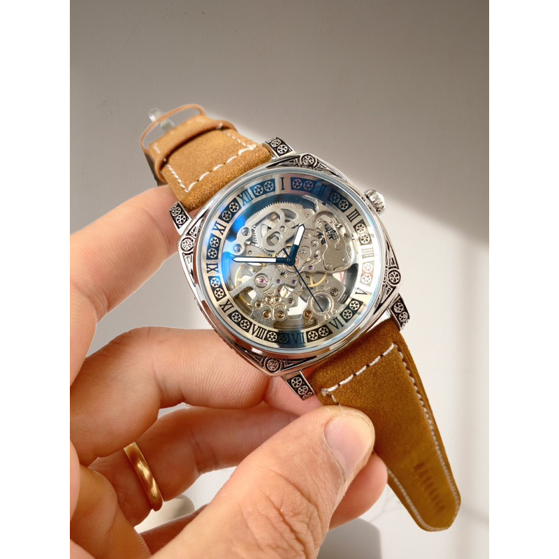 Đồng hồ nam MOHDNE cơ tự động không cần dùng pin, thiết kế trẻ trung sang trọng, toàn thân máy được làm từ thép không gỉ