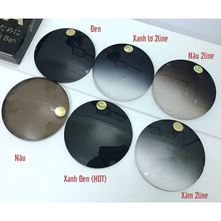 Tròng kính râm cận, đổi màu Gió Store mắt chống xước, chống tia UV400, mắt kính chống ánh sáng xanh