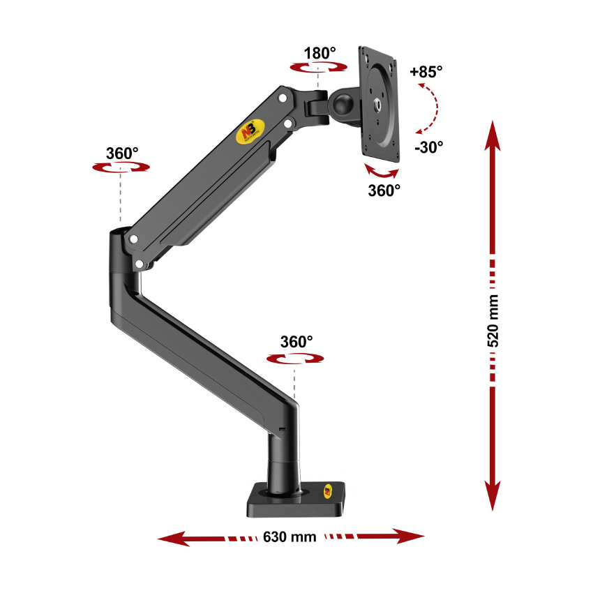 Giá treo màn hình LCD Arm màn hình đa năng North Bayou NB cho màn "22-40 inch"