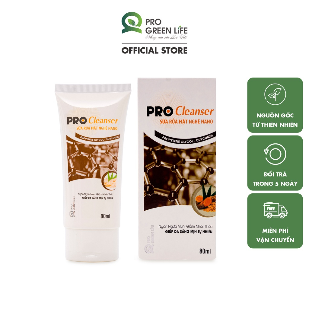 Sữa Rửa Mặt Cho Da Mụn, Sữa Rửa Mặt Trắng Da ProCleanser 80ml