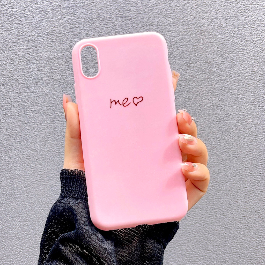 [ Iphone X/XS ] Ốp Lưng Silicon Me Trái Tim