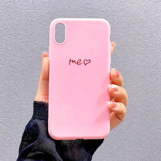 [ Iphone X/XS ] Ốp Lưng Silicon Me Trái Tim