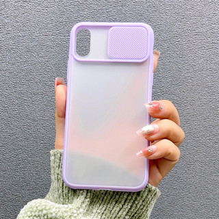 [ Iphone X/XS ] Ốp Lưng Silicon Nhám Nắp Trượt