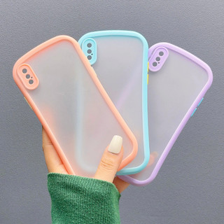 [ Iphone X/XS ] Óp Lưng Nhám Viền Cong Nhiều Màu