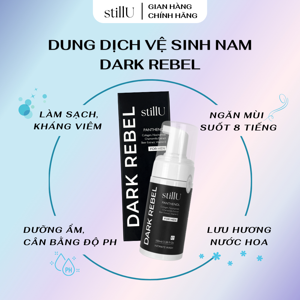 Dung dịch vệ sinh Nam, dung dịch vệ sinh men bia Giúp làm sạch, Khử hôi ngăn ngừa viêm ngứa _ stillU