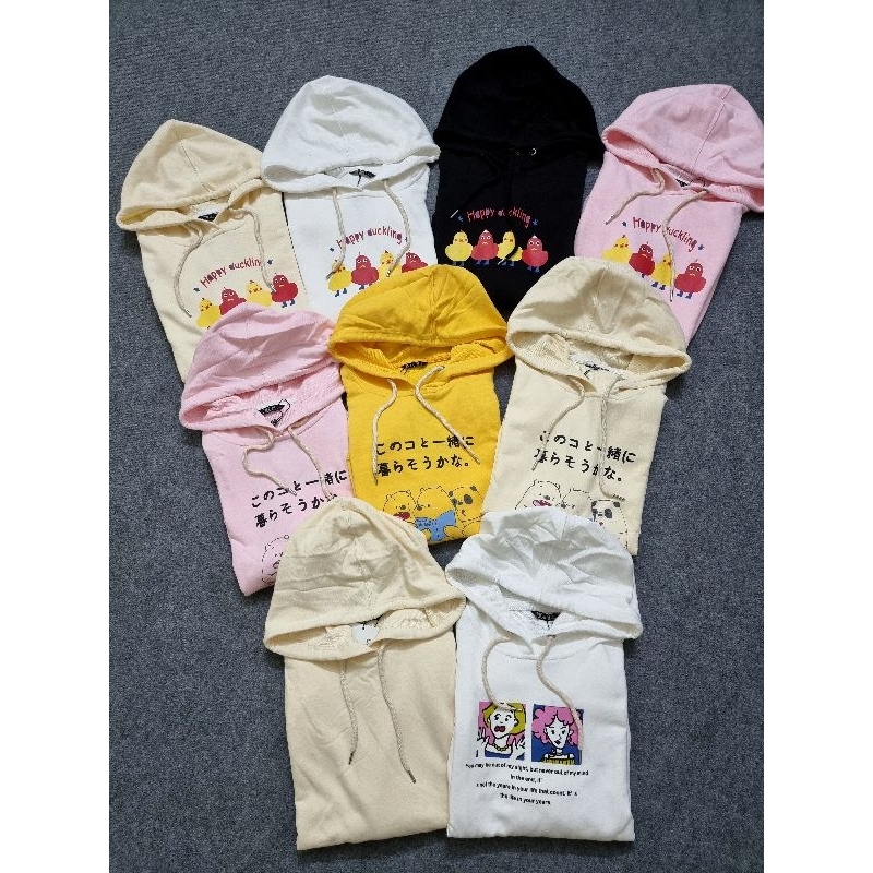 Áo nỉ Hoodie xuất hàn cho bé gái lớn và mẹ