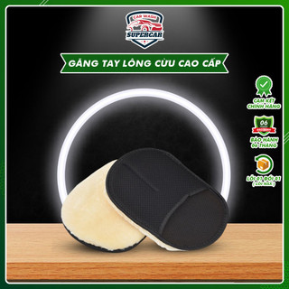 Găng tay rửa xe lông cừu, bao tay đa năng tiện dụng