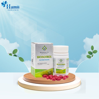 Viên Uống Hỗ Trợ Giảm Mụn Biosotrex Isotretinoin Biohealth 100 Viên Mỹ