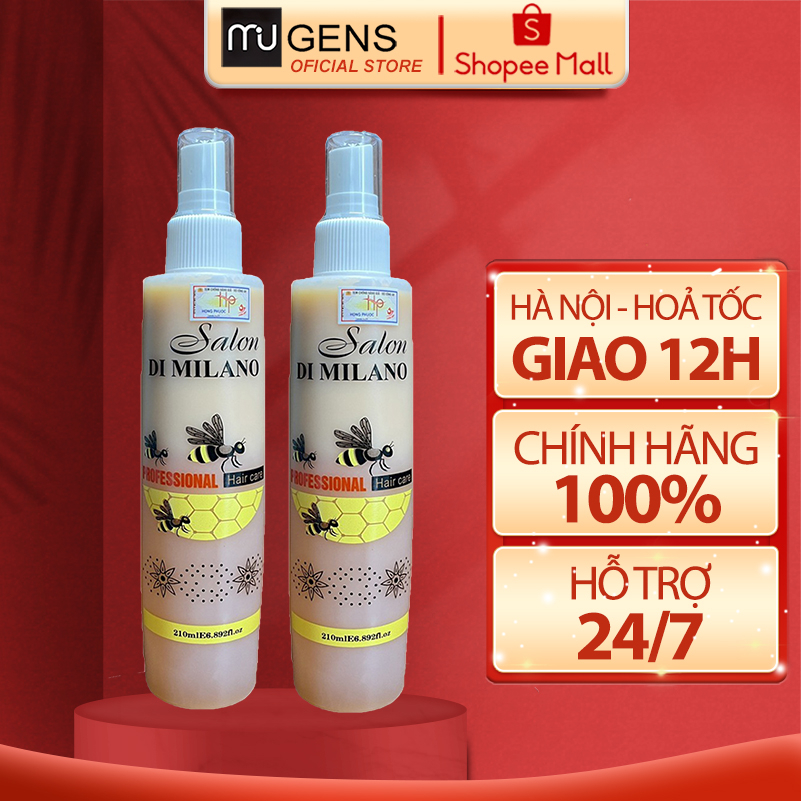 XỊT DƯỠNG TÓC mugens MỀM MƯỢT, KÍCH THÍCH MỌC TÓC SALON DI MILANO 200ml CT85