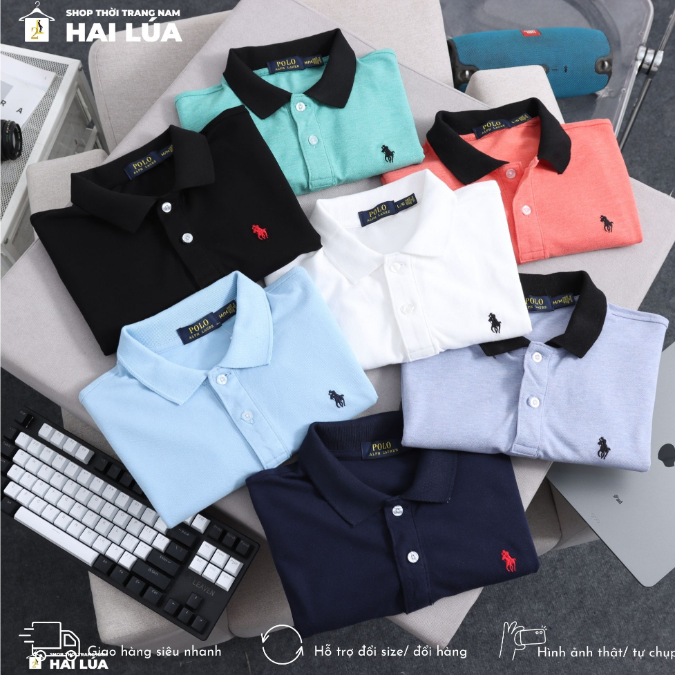 Áo polo nam xuất dư Ralph có size từ 60kg đến 90kg