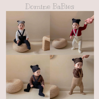  Quần tất yếm liền đai quần yếm đùi mẫu trơn phong cách Hàn Quốc cho em bé sơ sinh  quần yếm len basic từ  0-24m 