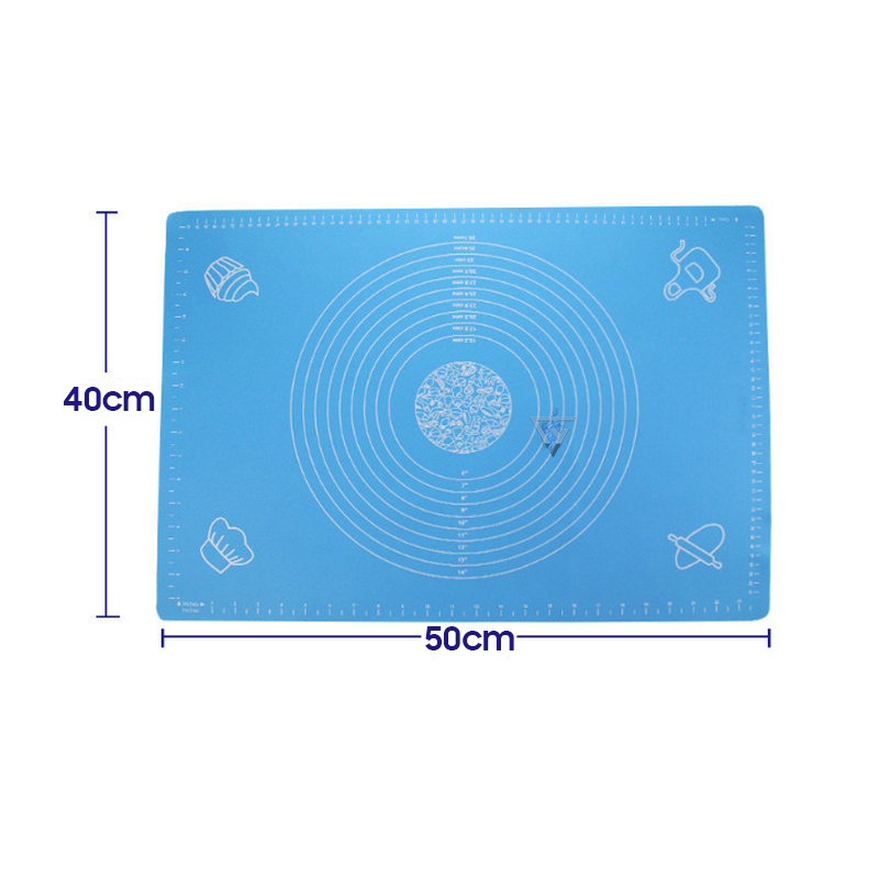 Thảm nhào bột silicon 40cm x 50cm chống dính, chống trượt, thảm nặn bột Trường Xuân giá rẻ