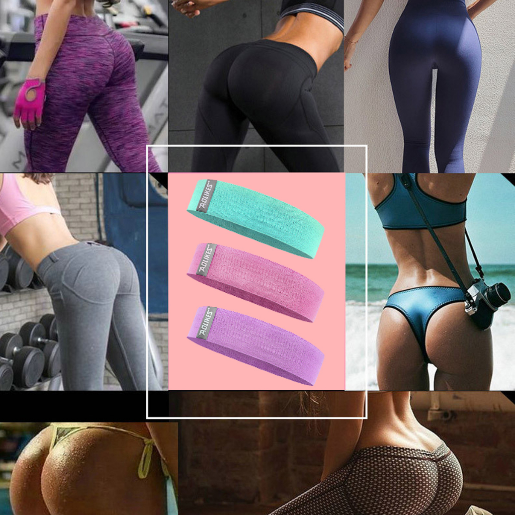 Dây Kháng Lực Tập Mông Trái Đào Mini Band Chính Hãng Aolikes AL3604 Dây Đàn Hồi Tập Chân, Đùi, Mông miniBand Không Xoắn