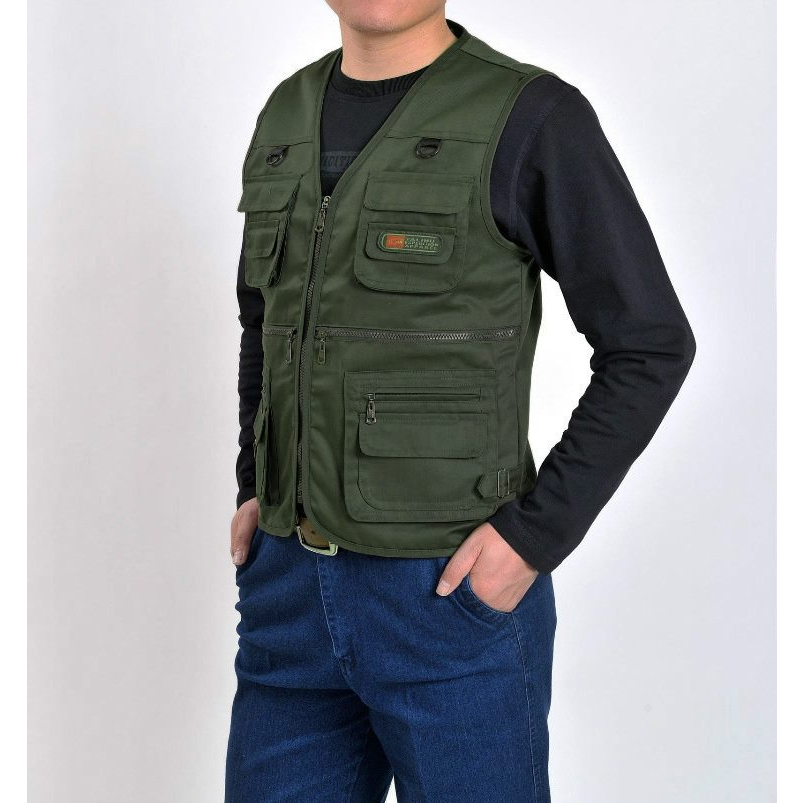 Áo gile xanh nam CT01