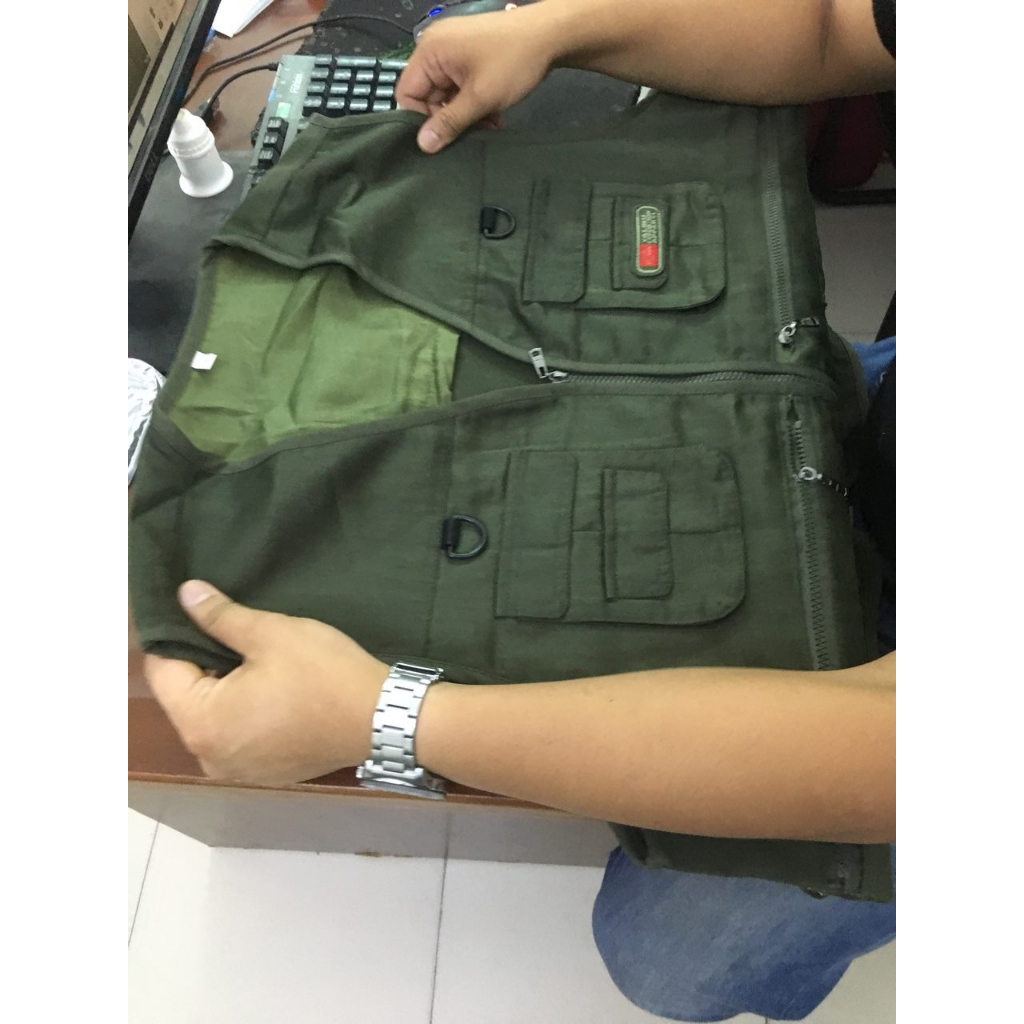 Áo gile xanh nam CT01