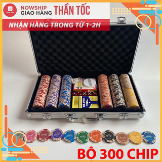 Bộ phỉnh Poker 200/300 chip Monte Carlo