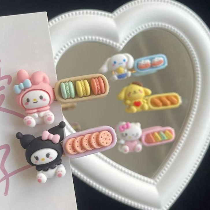 miumiua🔮Kẹp tóc hoạt hình phong cách hàn quốc Kẹp Tóc Mái Bên Họa Tiết Hoạt Hình Sanrio Ngọt Ngào Dễ Thương Phong Cách Hàn