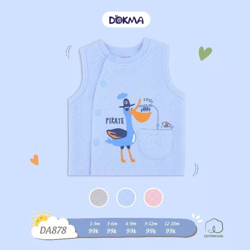 Áo gile trần bông Dokma, Judoby cho bé 1-18M