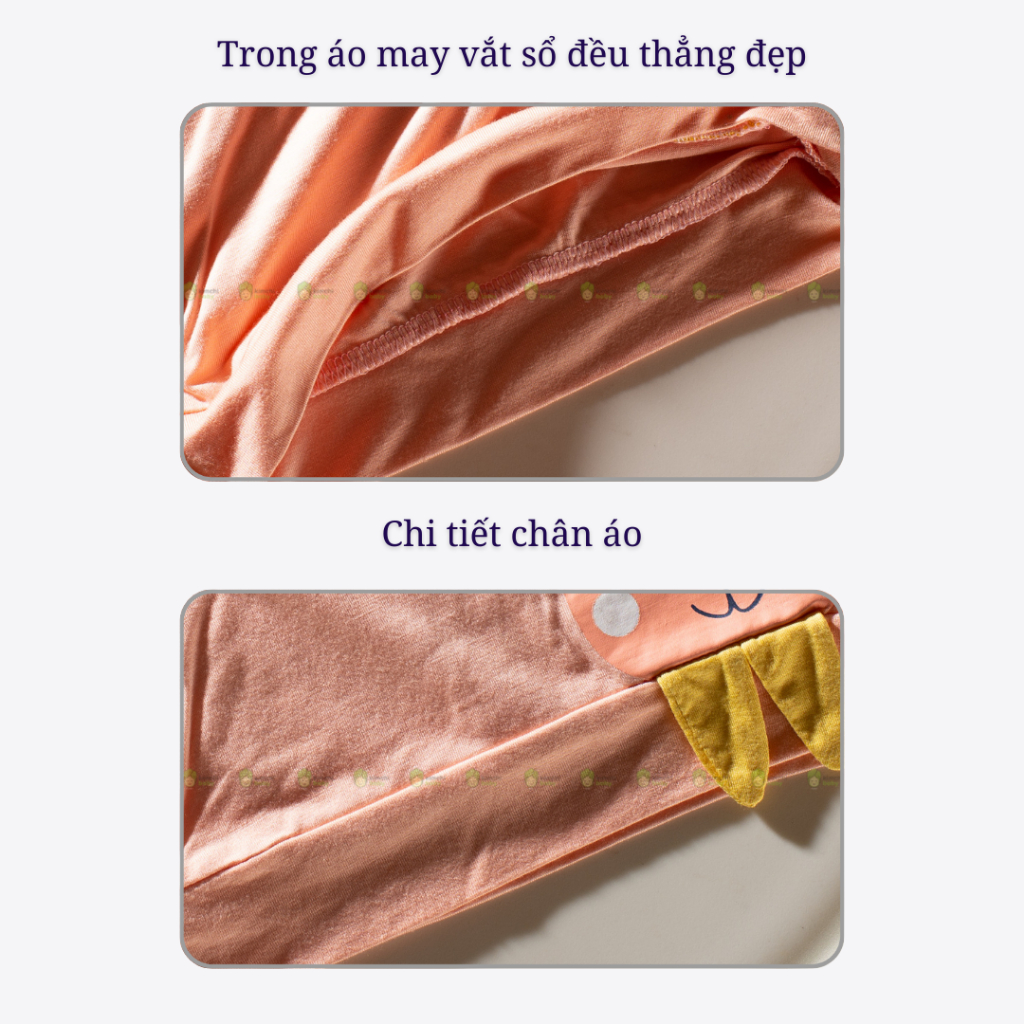 Đồ Bộ Cho Bé Gái, Bé Trai RIMINO Vải Thun Lạnh Hoạ Tiết Động Vật Quần Kẻ, Bộ Dài Tay Cho Bé Mặc Nhà Thu Đông KWTD303