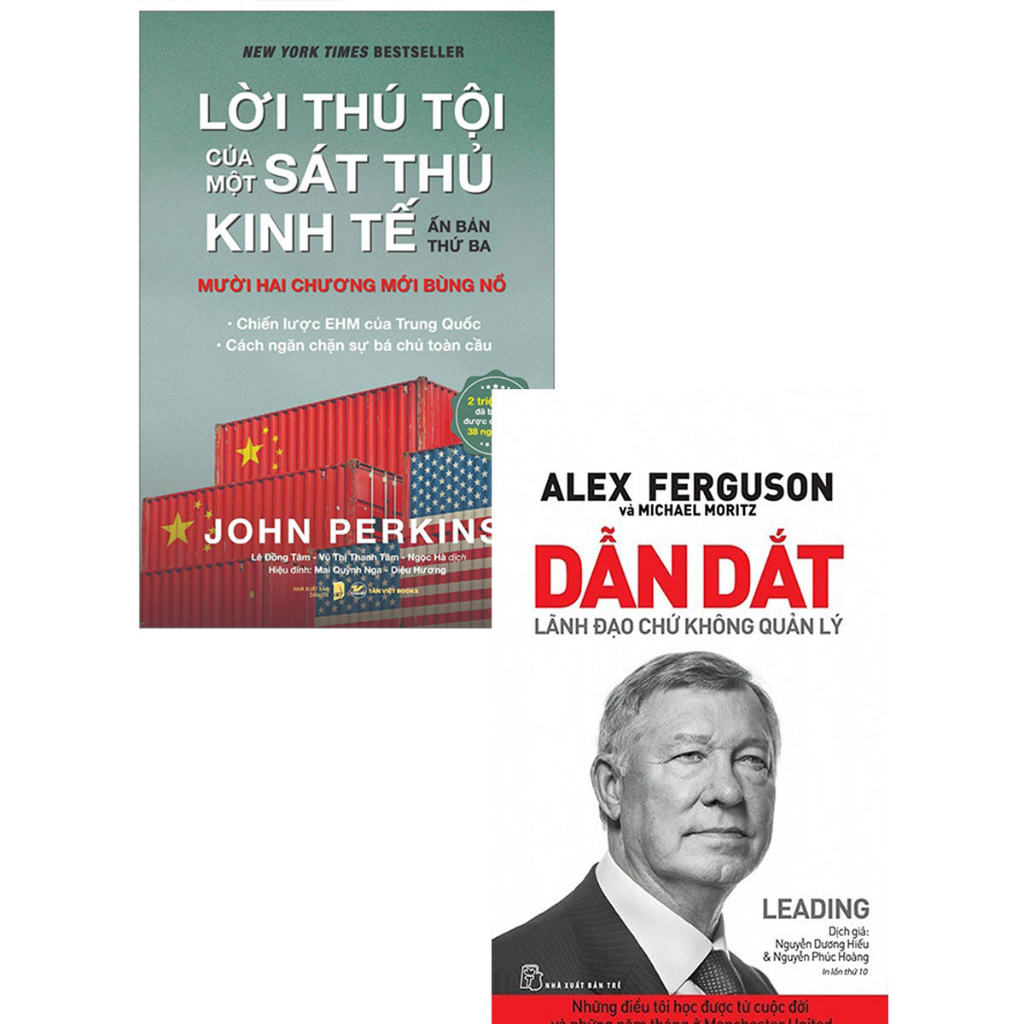 Sách - Combo Dẫn Dắt Lãnh Đạo Chứ Không Quản Lý + Lời Thú Tội Của Một Sát Thủ Kinh Tế (Bộ 2 Cuốn)