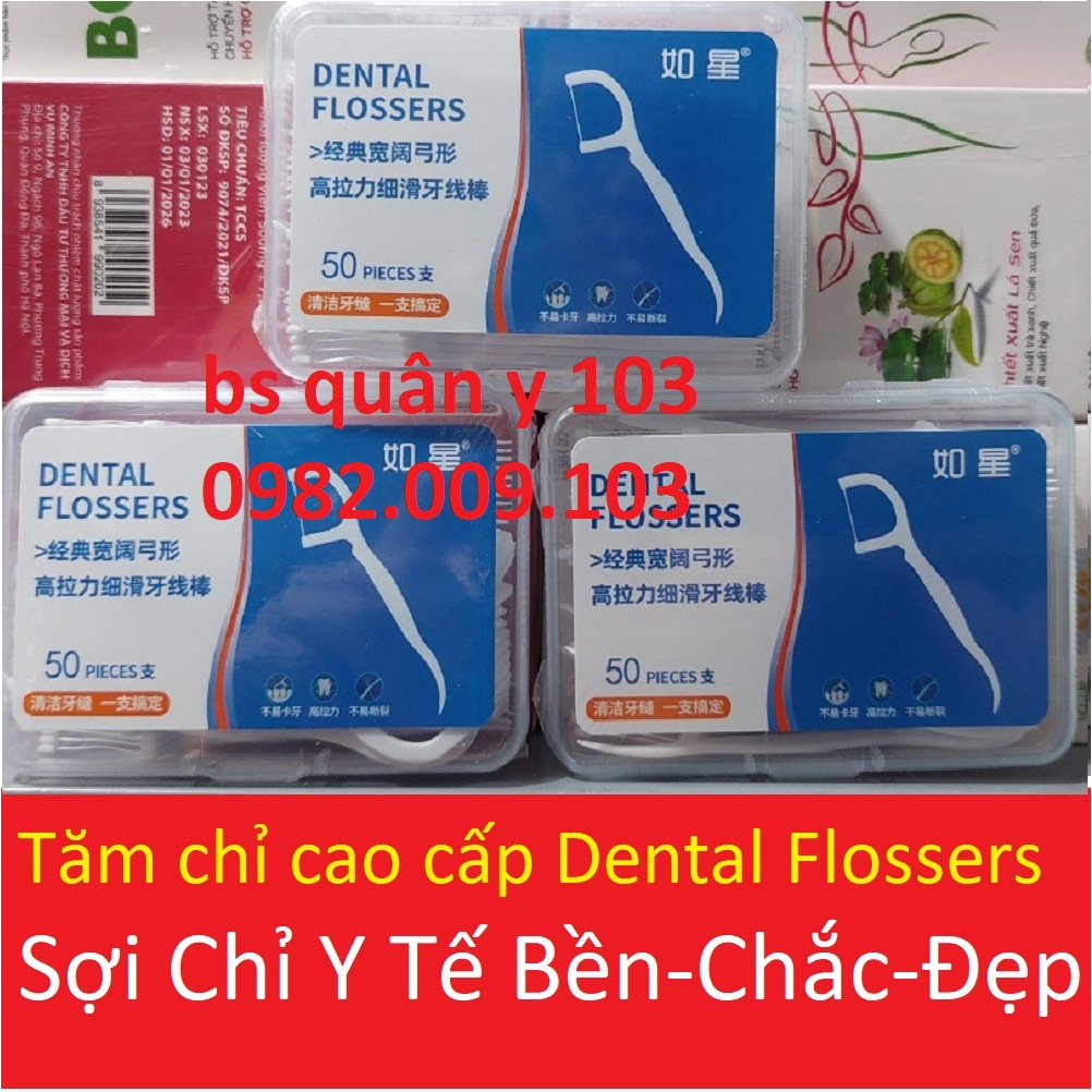 Tăm chỉ nha khoa Oraltana - Gói 50 Que - tăm kẽ răng Oral Tana, xỉa răng, chăm sóc răng lợi tiêu chuẩn xuất Nhật