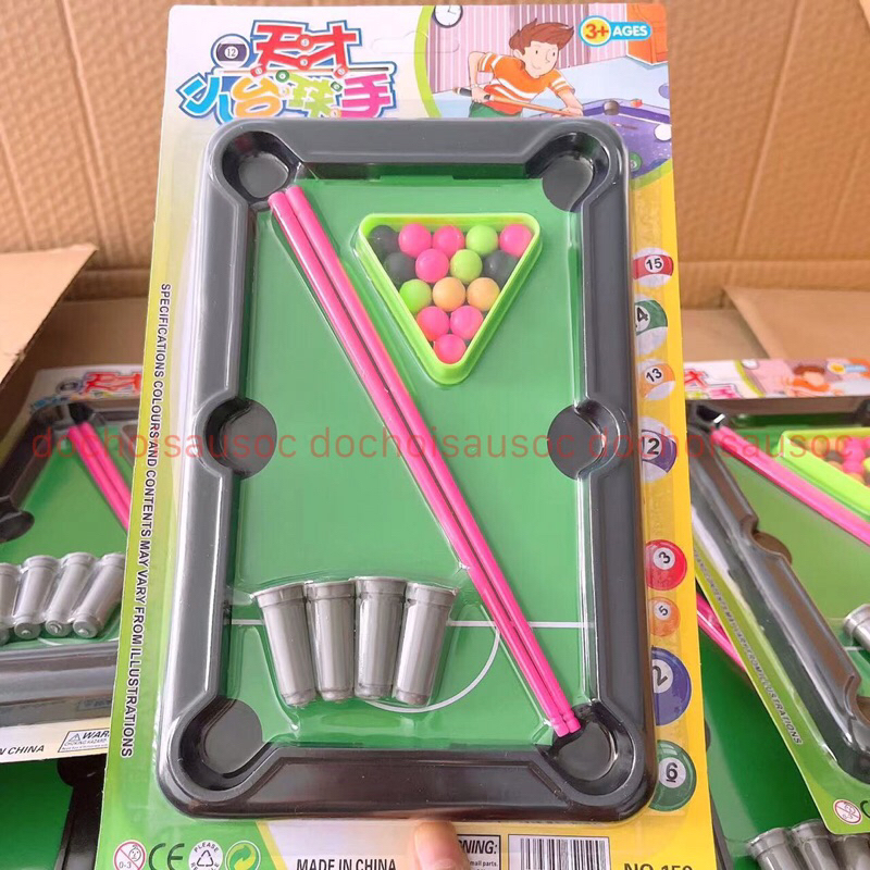 Bàn bida mini, bàn bi a mini đồ chơi phát triển tư duy sự khéo léo cho trẻ em