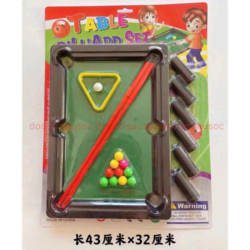 Bàn bida mini, bàn bi a mini đồ chơi phát triển tư duy sự khéo léo cho trẻ em