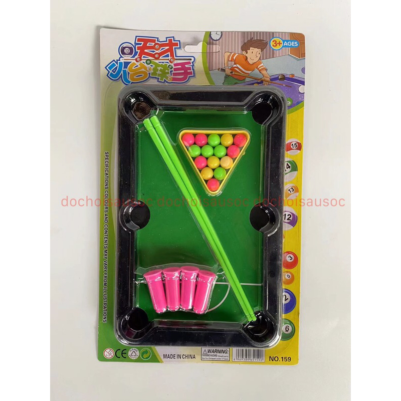 Bàn bida mini, bàn bi a mini đồ chơi phát triển tư duy sự khéo léo cho trẻ em