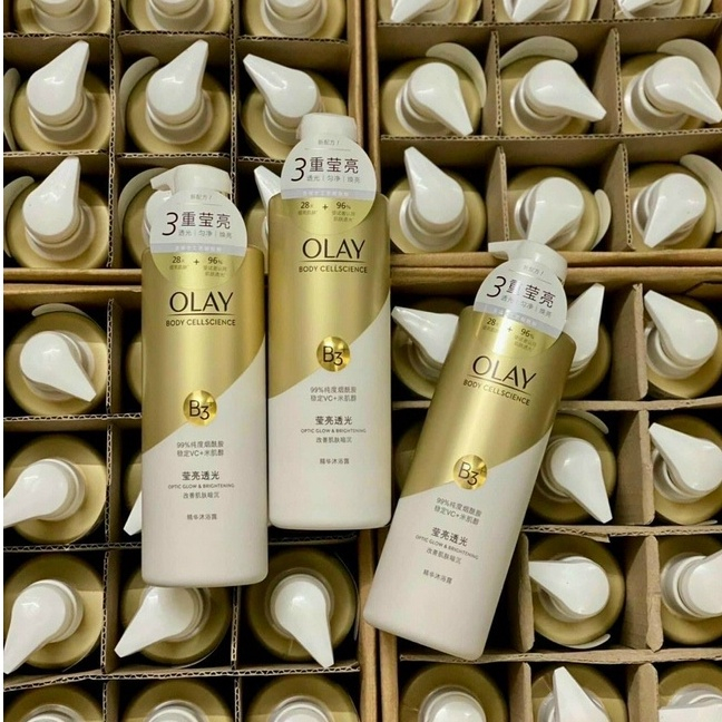 Sữa Tắm OLAY B3+Vitamin C 500ml Siêu Dưỡng Trắng Da Cấp Ẩm Và Đàn Hồi Cho Da