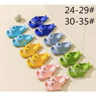  Dép bánh mì hình cá mập dễ thương đế mềm siêu nhẹ cho người lớn và trẻ em size 24-30 