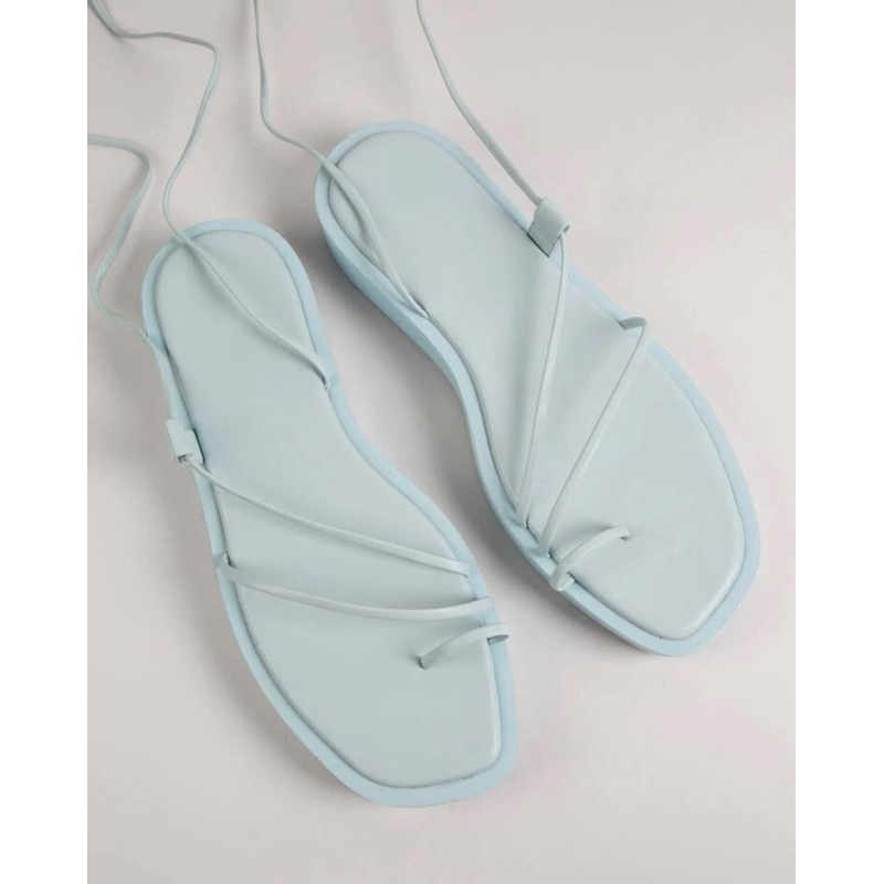 Heeled sandal xanh nhạt