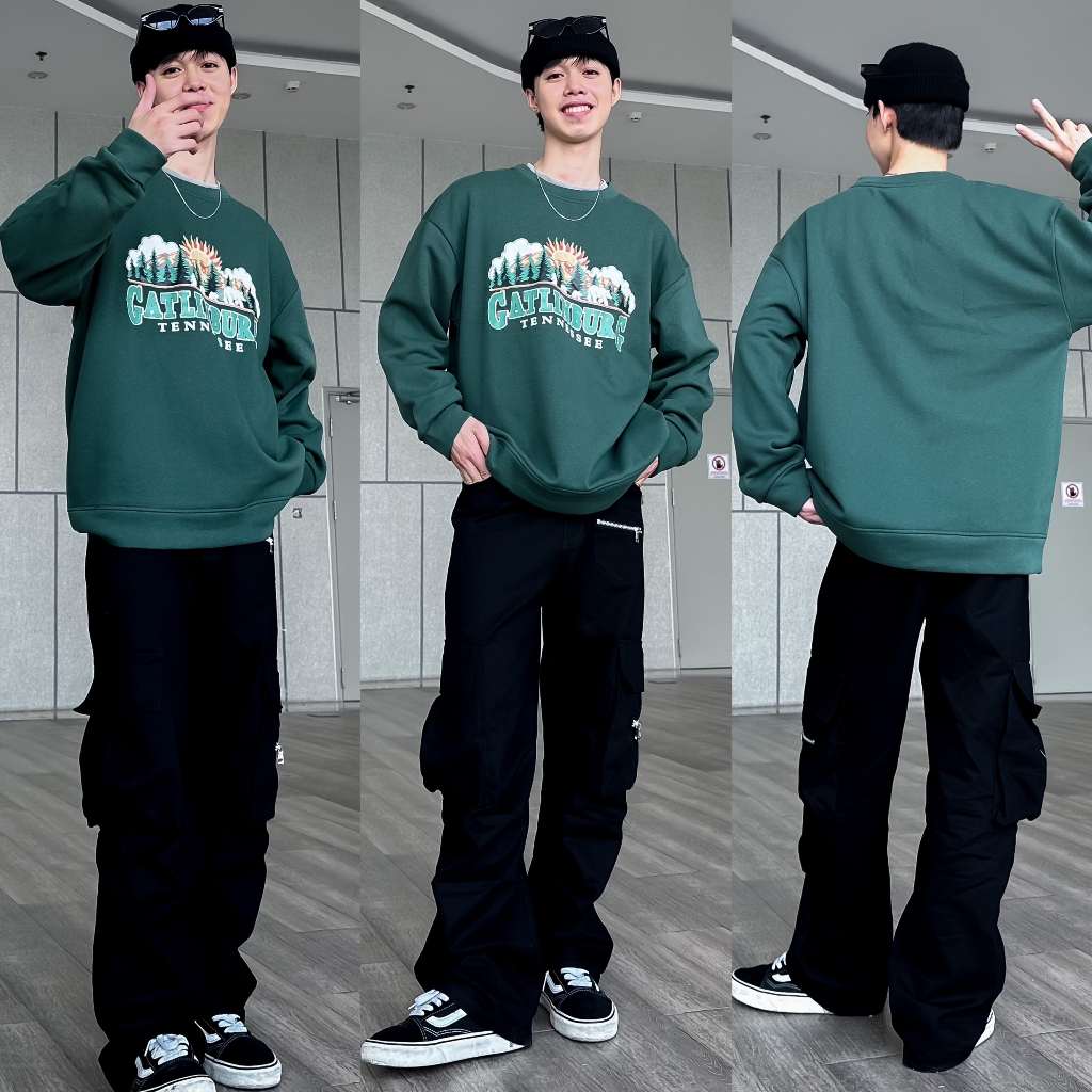 Áo Sweater Nỉ Bông CATLIN Unisex Nam Nữ  ZoZo_unisex