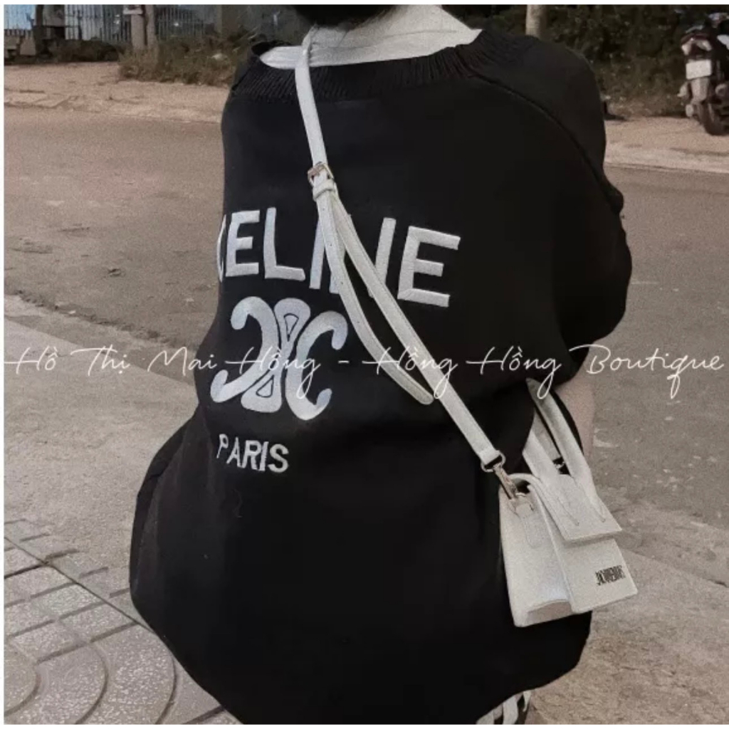 Áo Khoác Cardigan Len C,eline Form Rộng Unisex