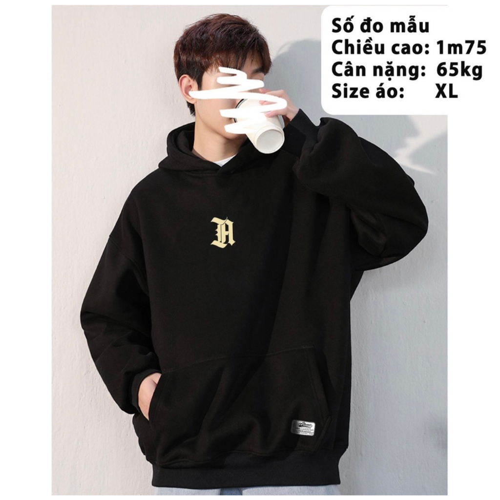 Áo Hoodie Athanor Form Rộng Unisex Mũ 2 Lớp Chất Nỉ Bông 100%