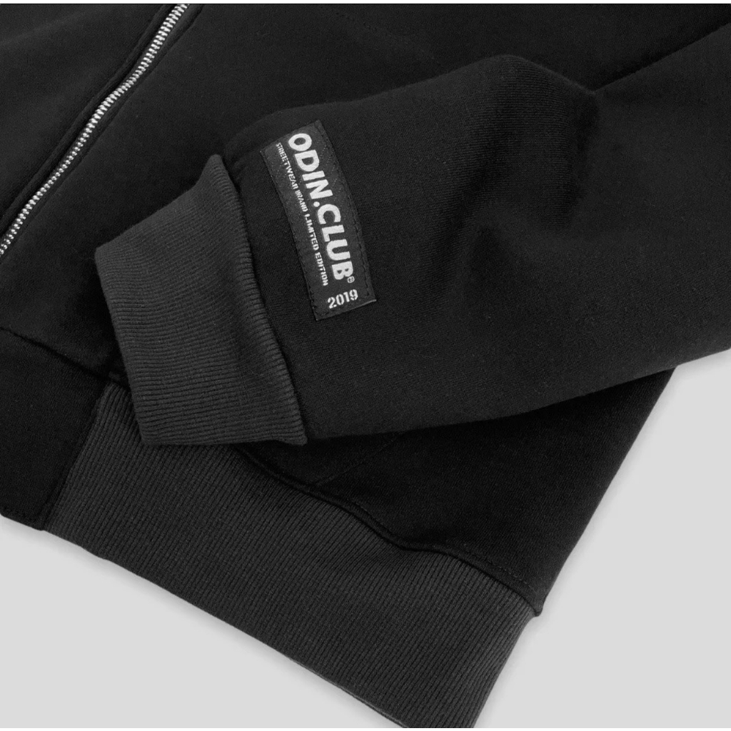 Áo KHoác Hoodie Zip Odin Club Red Mũ Trùm Chất Nỉ Bông Cotton 2 Chiều