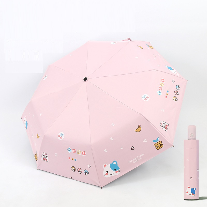 Ô dù che mưa nắng chống tia UV hình gấu vịt dễ thương Mim Mim Store OGAUVIT14